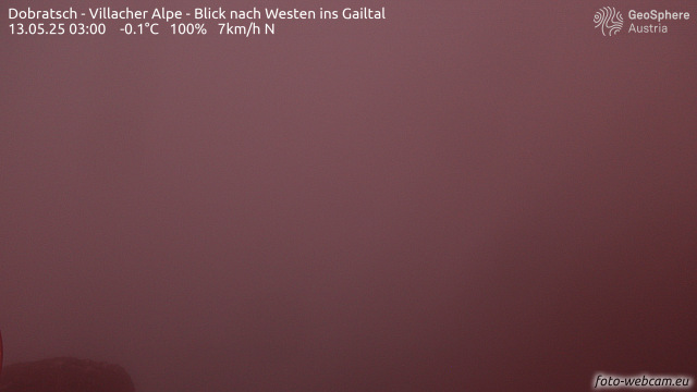 Dobratsch Gipfel Blickrichtung Nötsch